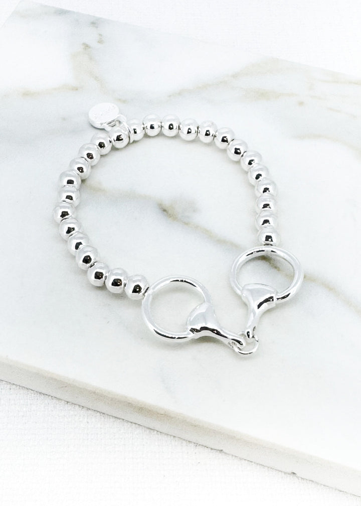 Silver Beaded Bracelet