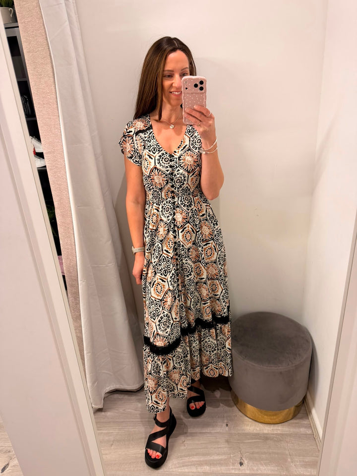 Ciara Maxi Dress - Desert Ember