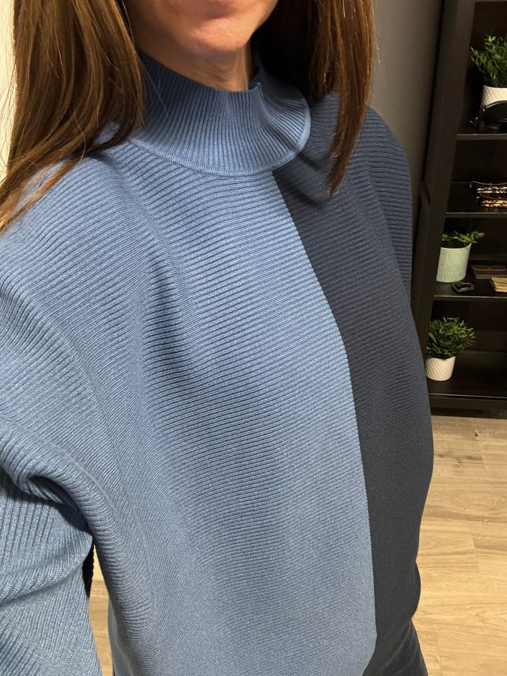 Morla Ribbed Jumper - Blue Horizon