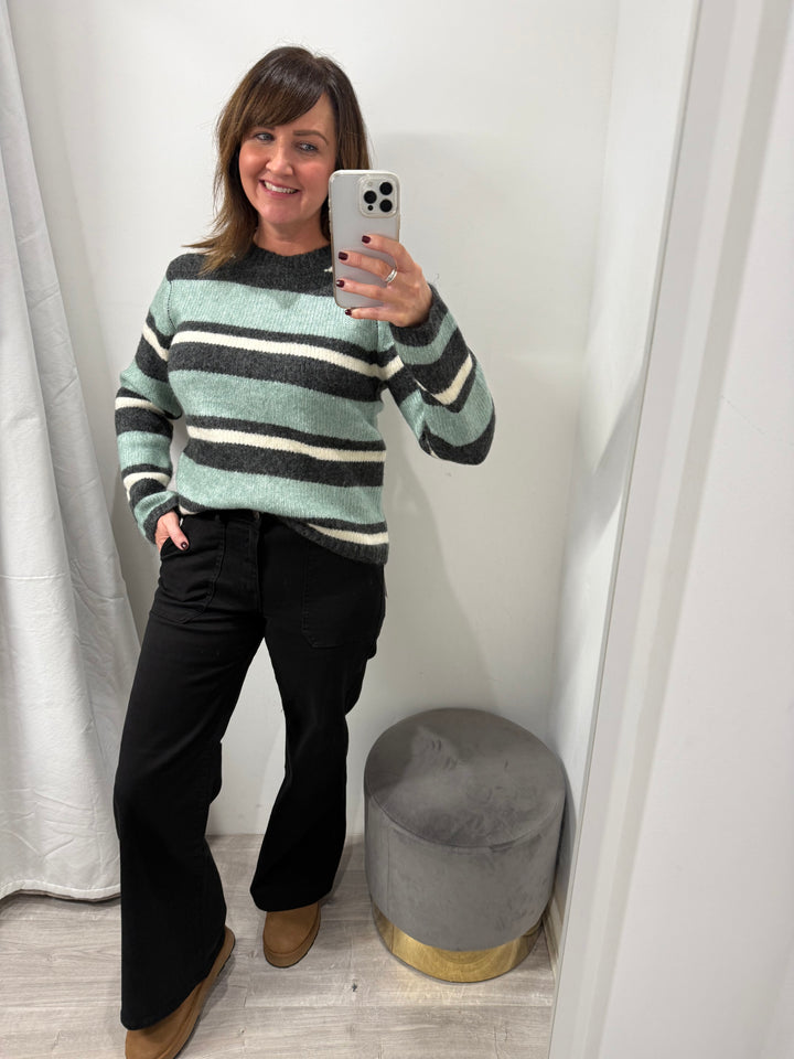 Toxik Jodie Wide Leg Jeans - Black