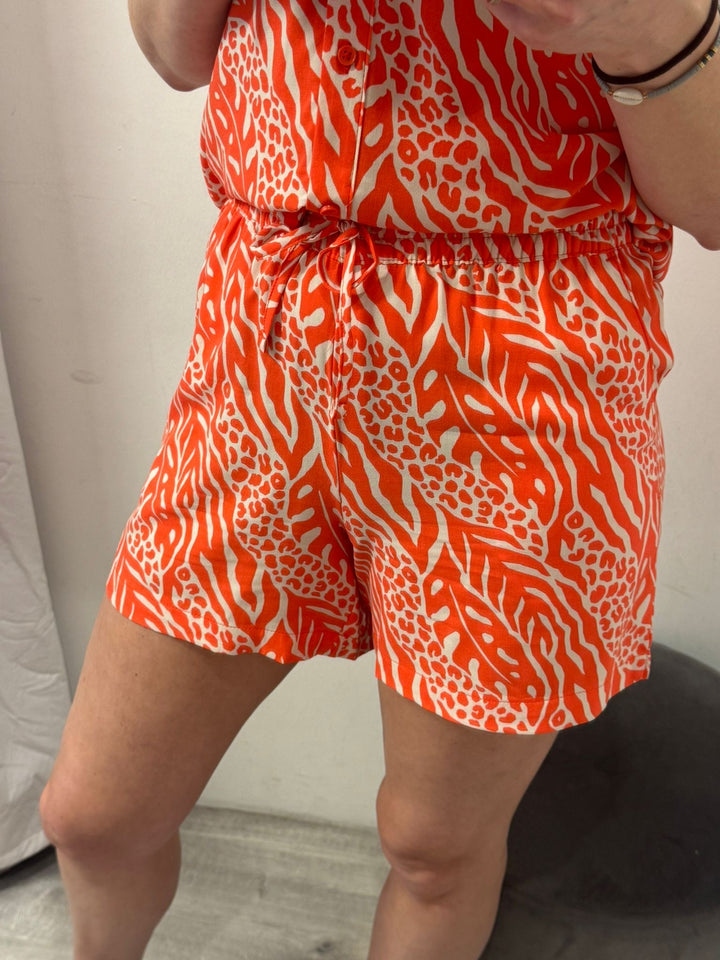 Joella Shorts - Fiesta Orange
