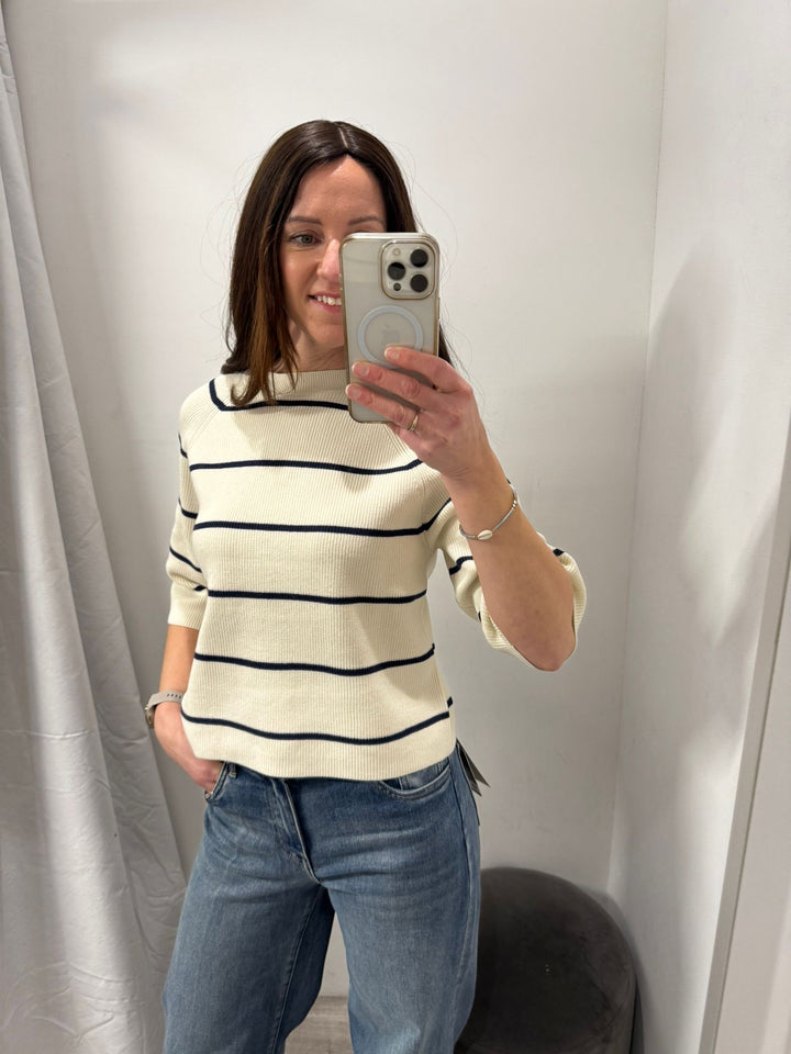 Boston Top - Birch Stripe