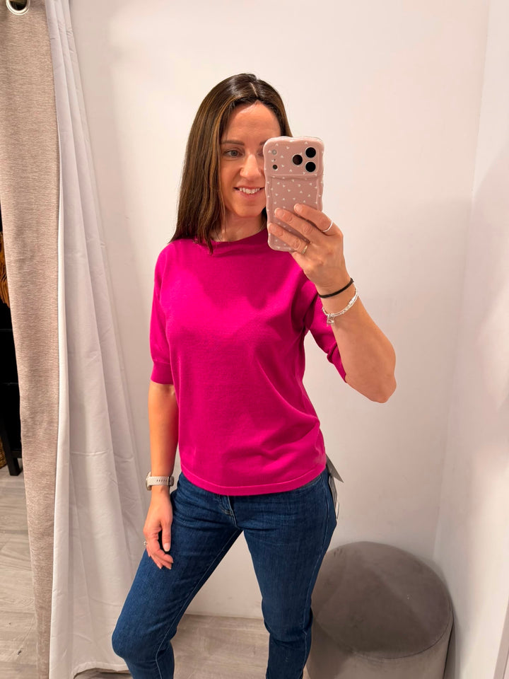Morla T-shirt - Festival Fuchsia