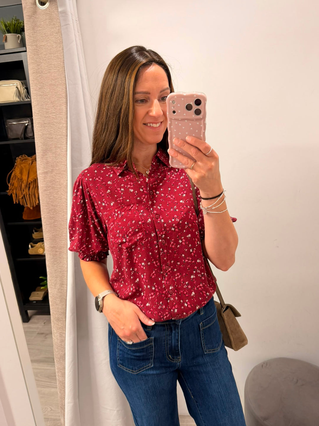 Vera Blouse - Rhododendron