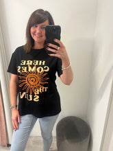 Load image into Gallery viewer, &#39;Here Comes The Sun&#39; Tee - Black
