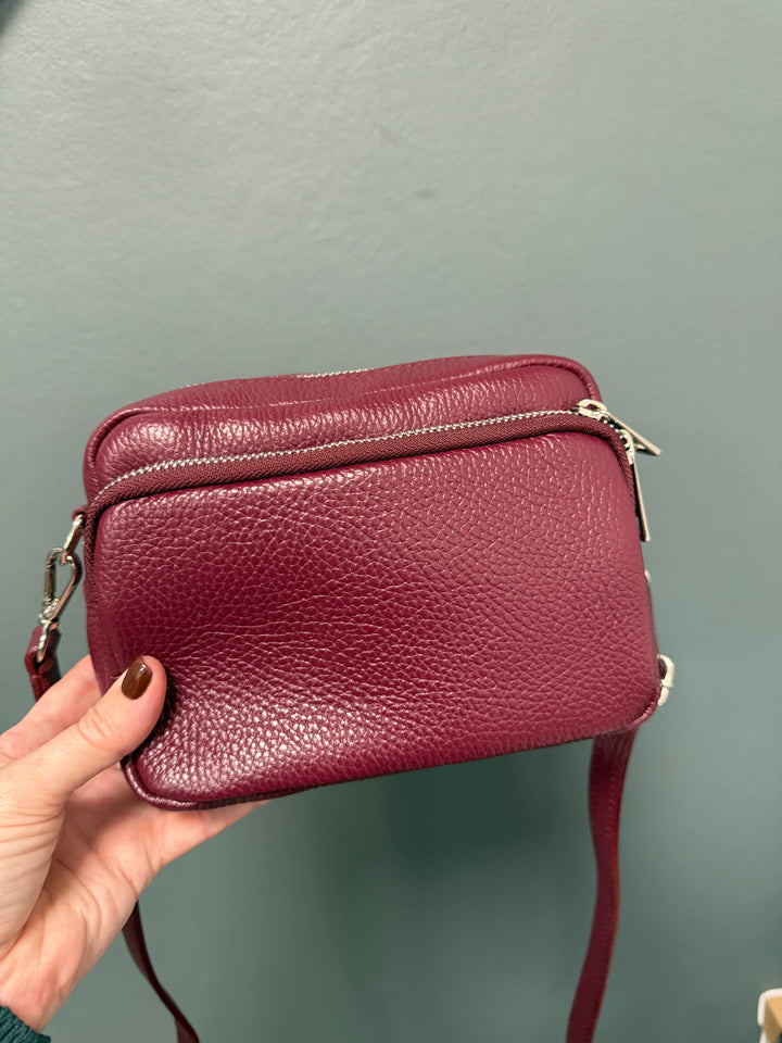 Etta Leather Bag - Burgundy