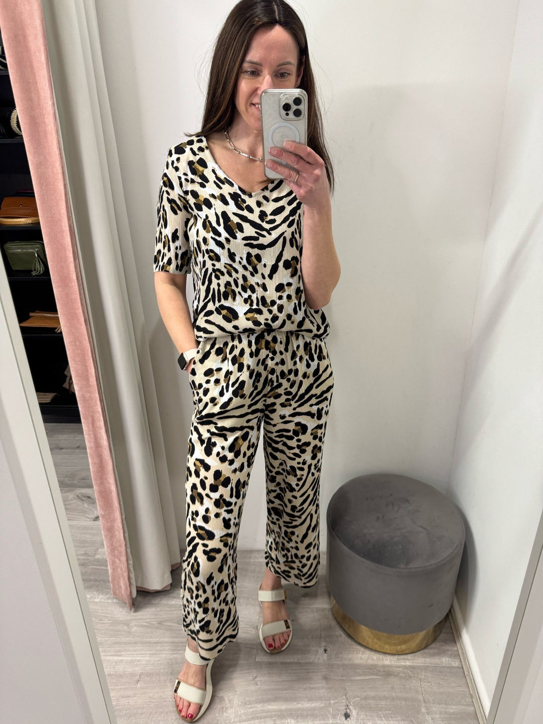 Marrakech Cropped Pants - Leopard