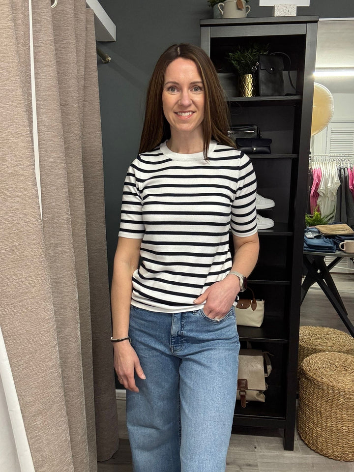 Luls SS Jumper - Navy Stripe