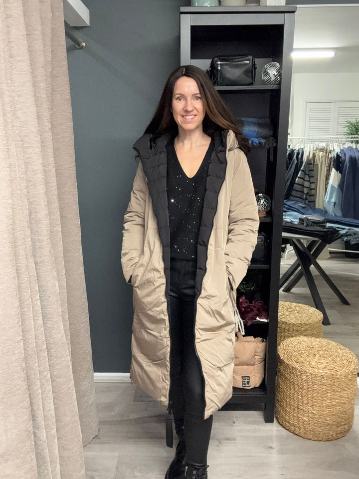 Keila Reversible Coat - Black