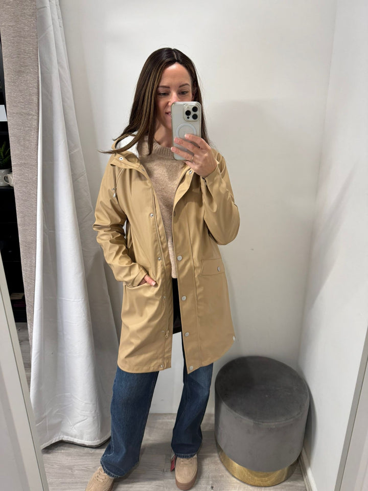 Tazi Rain Jacket - Travertine