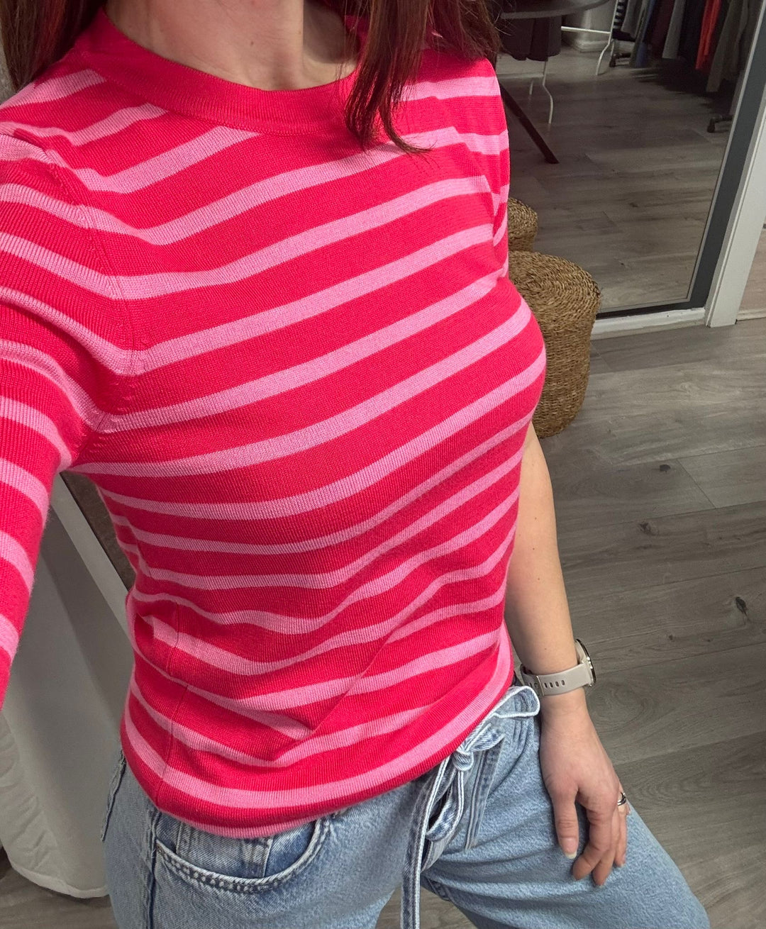 Luls SS Jumper - Pink Stripe