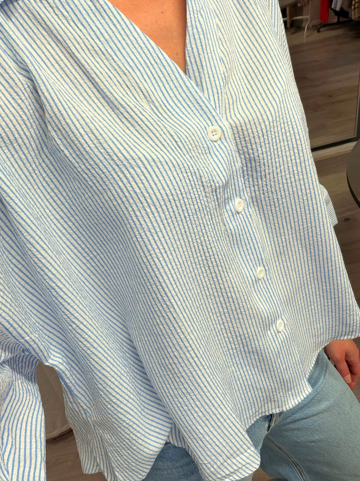 Lucia Shirt - Blue Stripe