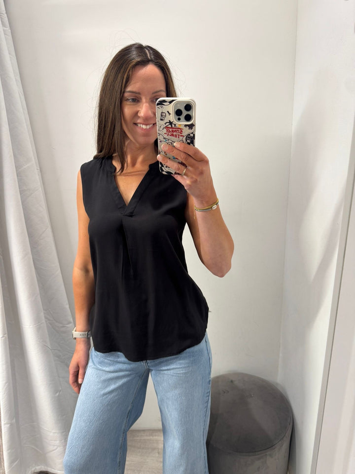 Joella Sleeveless Top - Black
