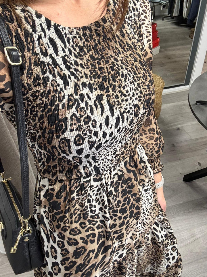 Eva Dress - Leopard Print
