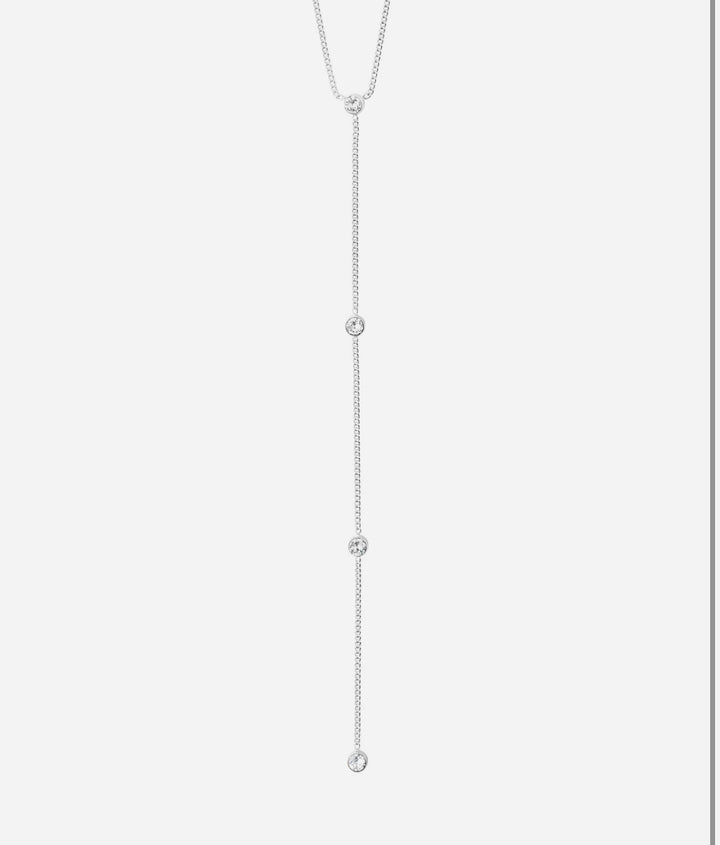 Root Y-Necklace - Silver Plated