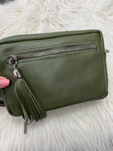 Load image into Gallery viewer, Leather Camera Bag - Khaki
