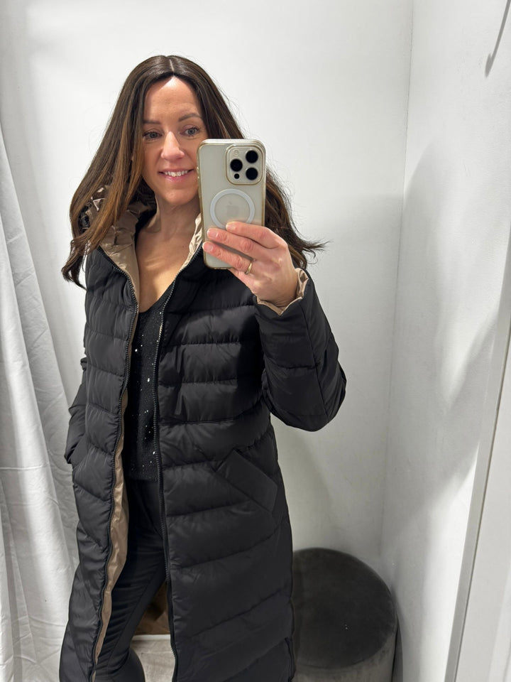 Keila Reversible Coat - Black