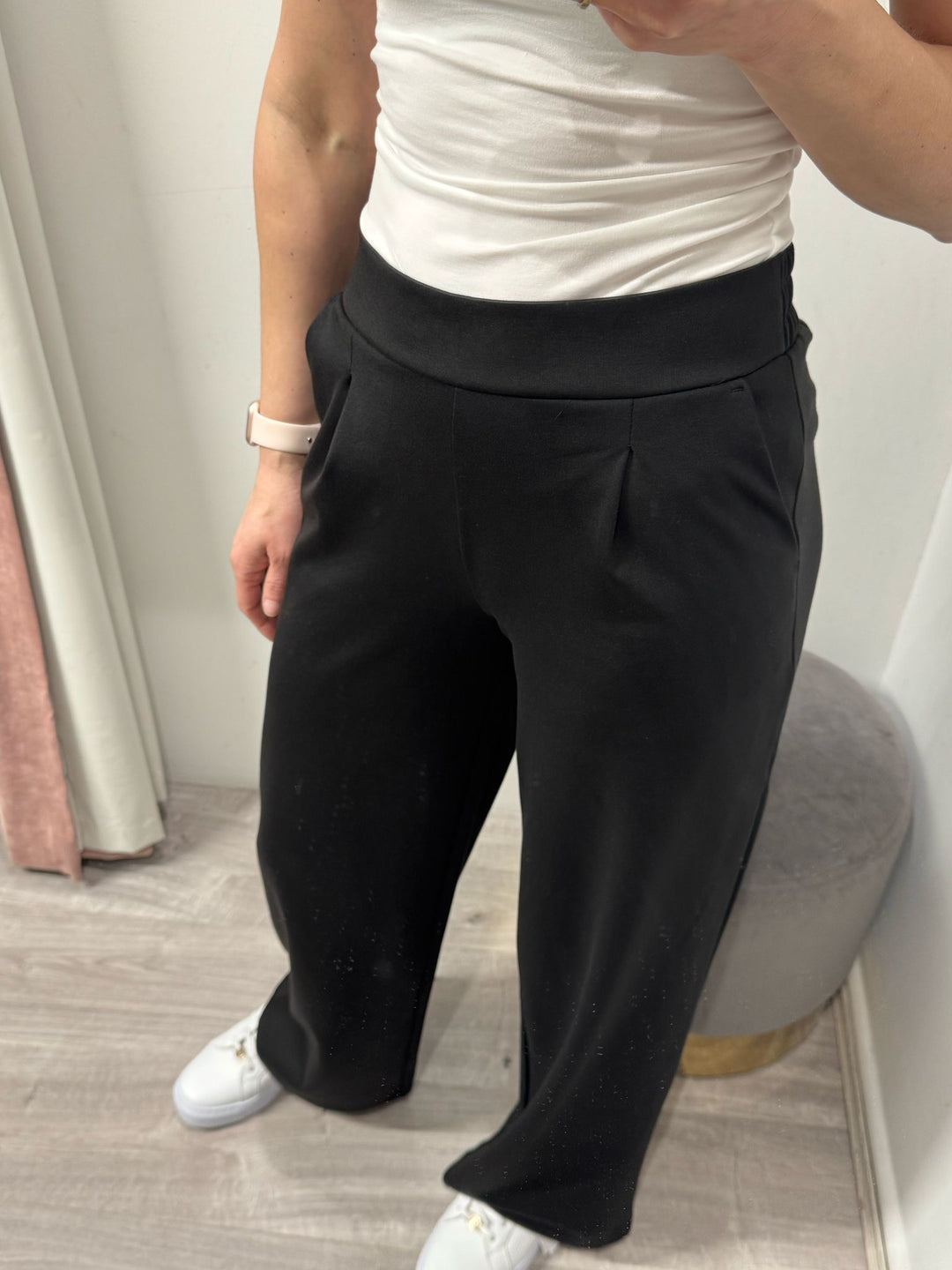 Kate Wide Leg Pants - Black