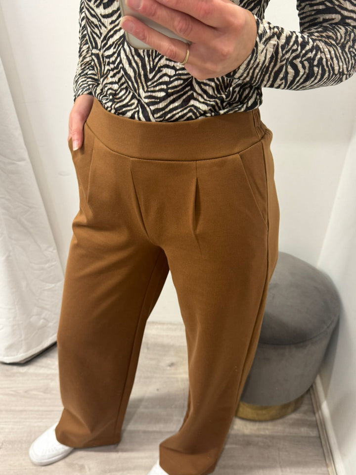 Rizetta Wide Leg Pants - Toffee