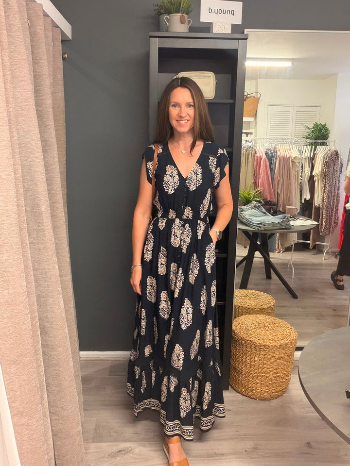 Ciara Midaxi Dress - Midnight Cove