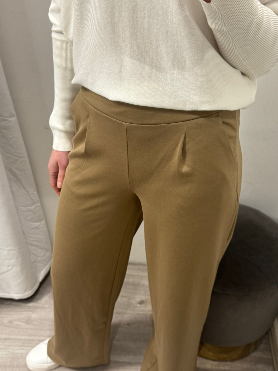 Kate Wide Leg Pants - Sepia Tint