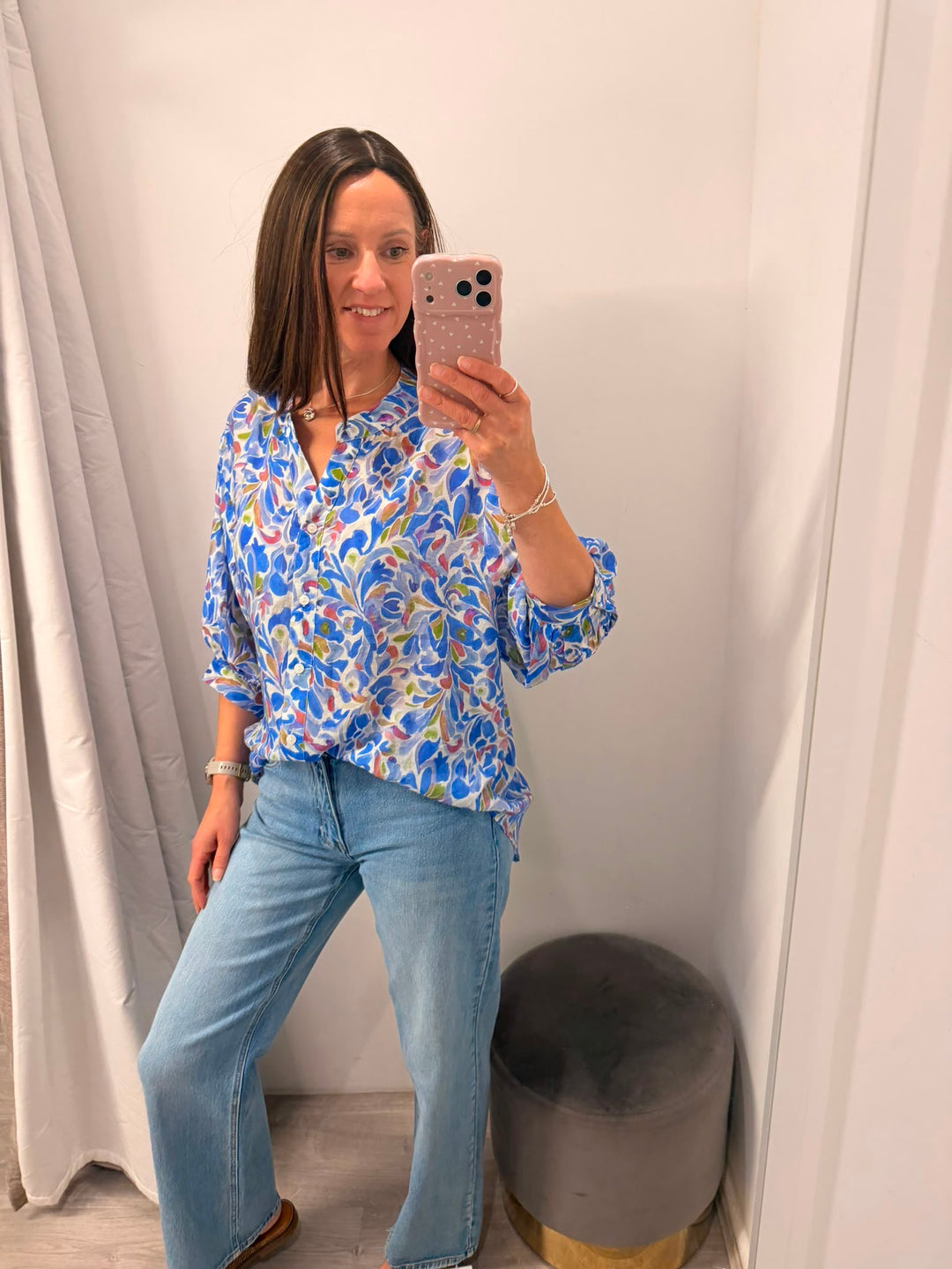 Santana Blouse -  Blue