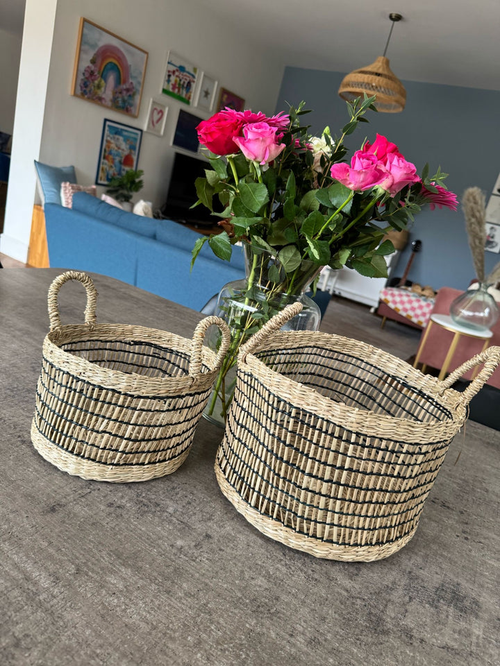 Seagrass Open Weave Baskets (Set of 2)