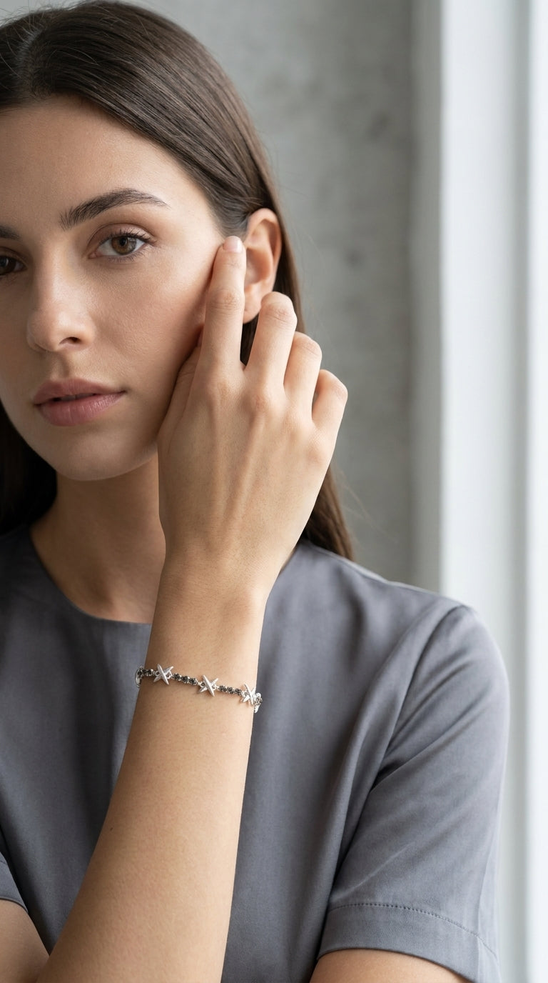 Cruz Silver Bracelet