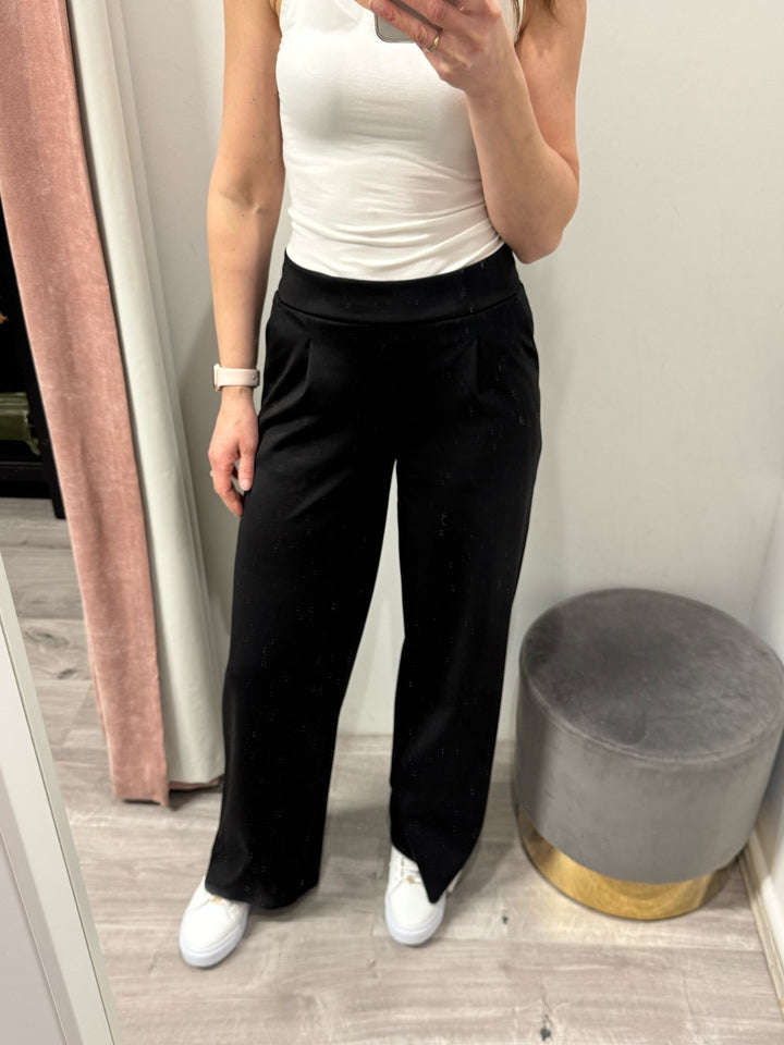 Kate Wide Leg Pants - Black