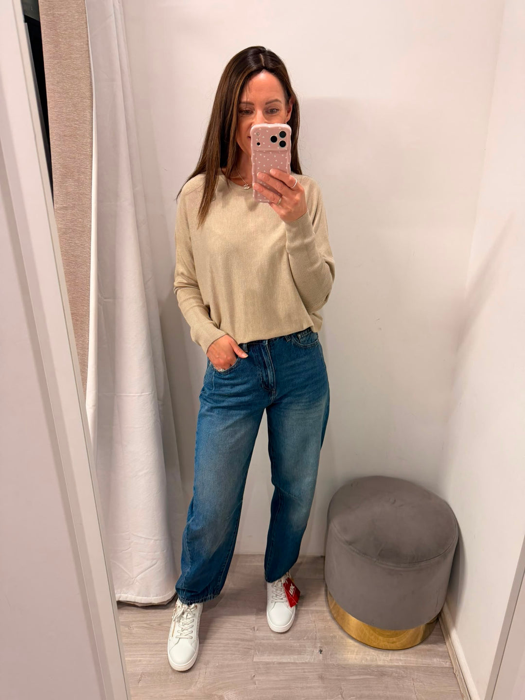 Morla Batwing Jumper - Humus Melange