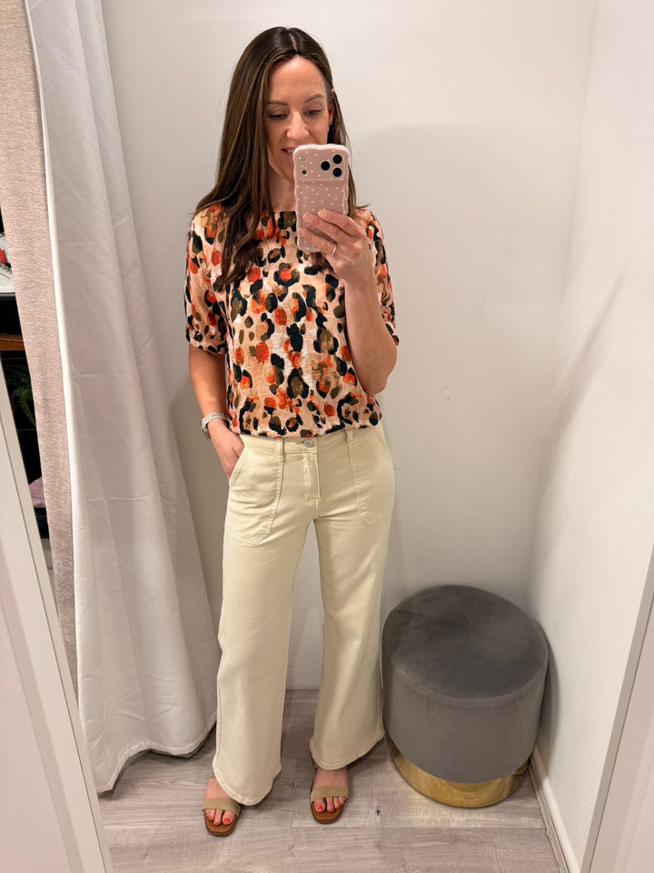 Toxik Jodie Wide Leg Jeans - Stone