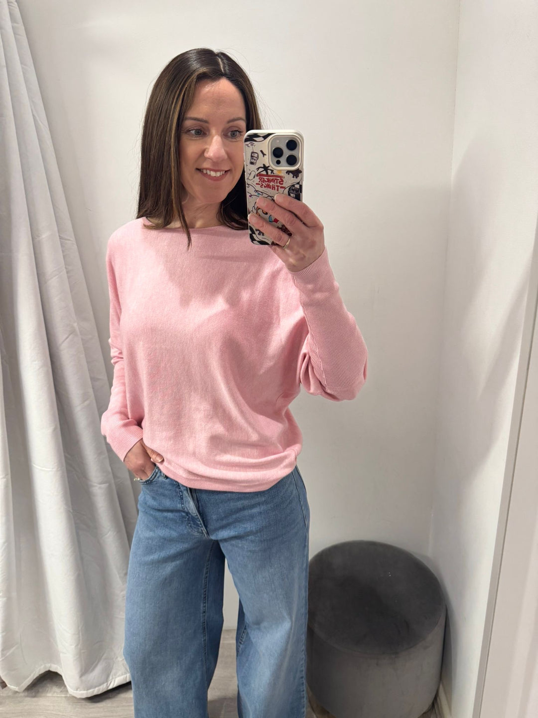 Morla Batwing Jumper - Parfait Pink