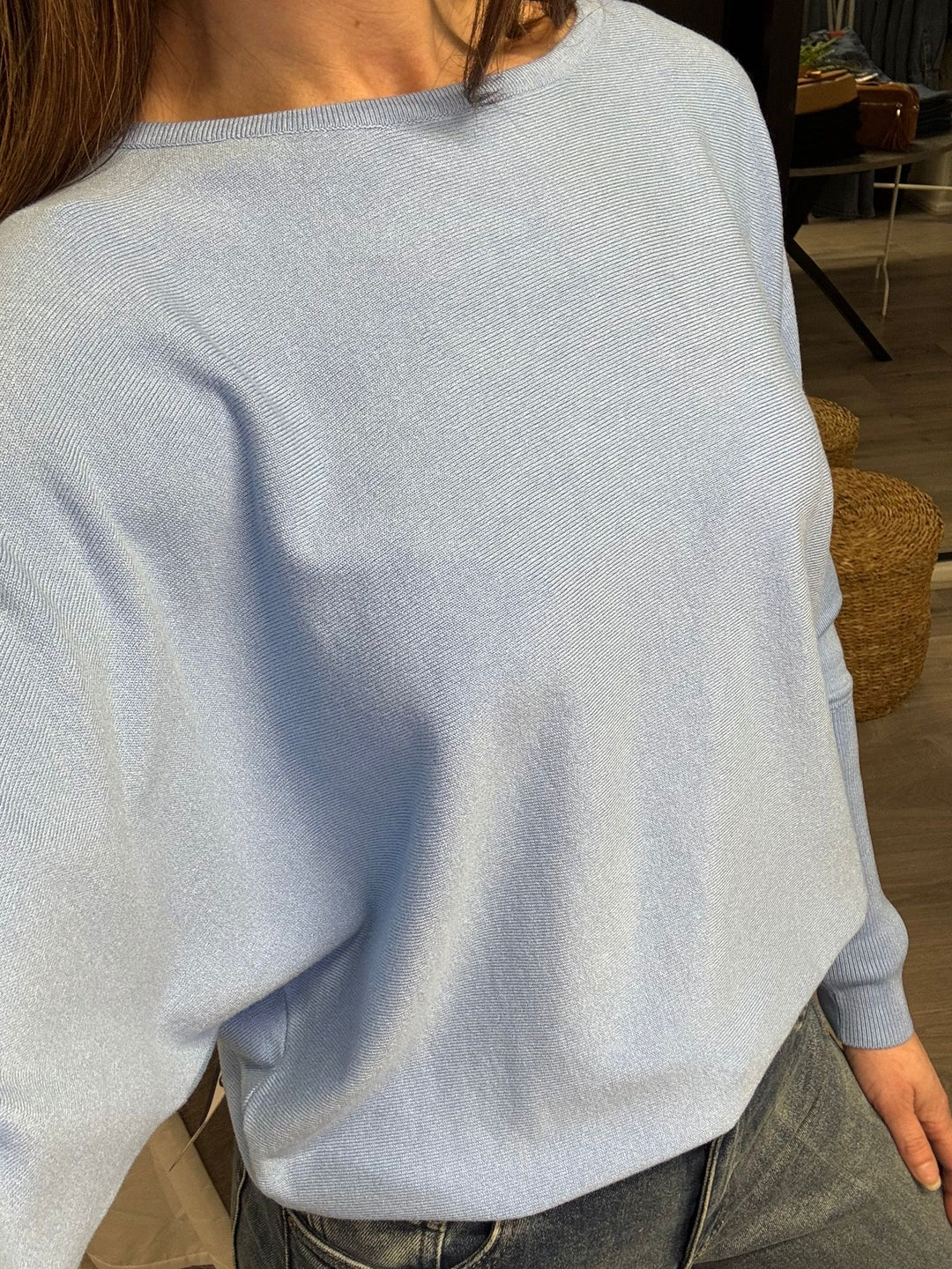 Morla Batwing Jumper - Della Robbia Blue