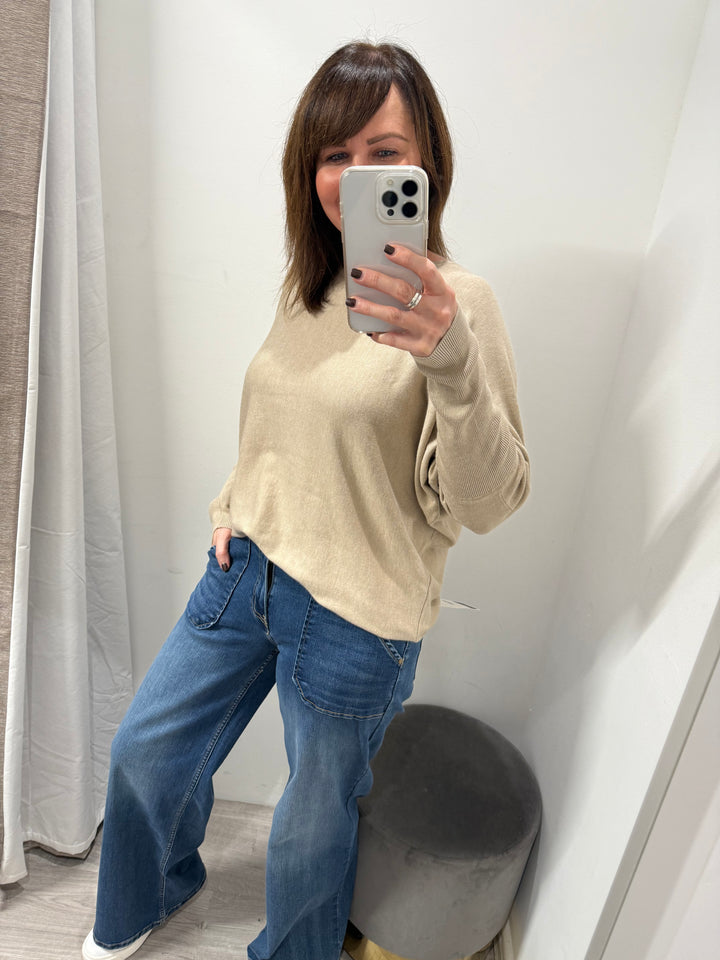 Toxik Jodie Wide Leg Jeans - Mid Wash