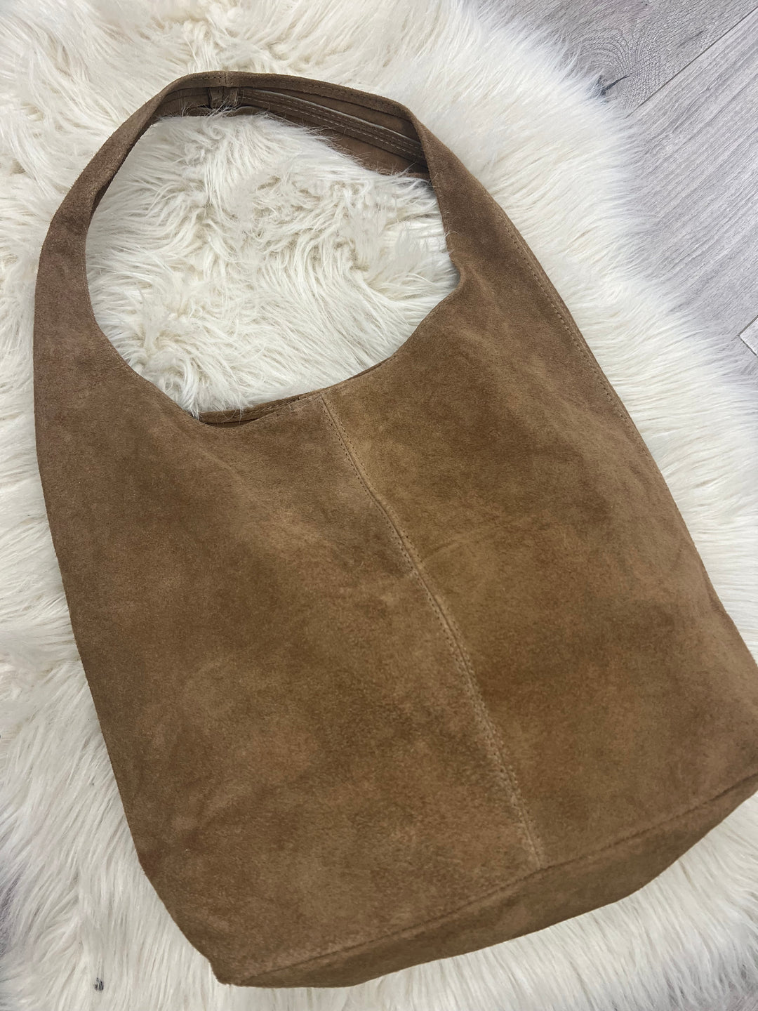 Ana Suede Slouch Bag