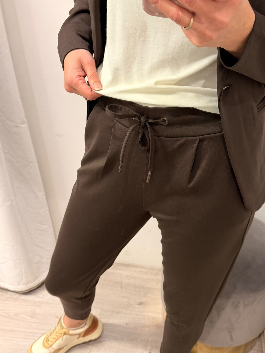 Kate Cropped Pants - Chocolate Torte