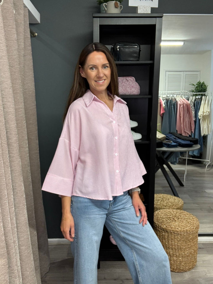 Lucia Shirt - Pink Stripe