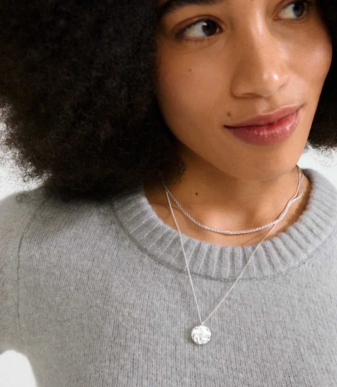 Declan Necklace - Silver Plated