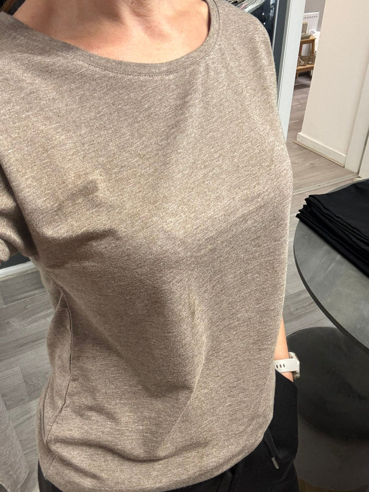 Pamila T-shirt - Walnut Melange