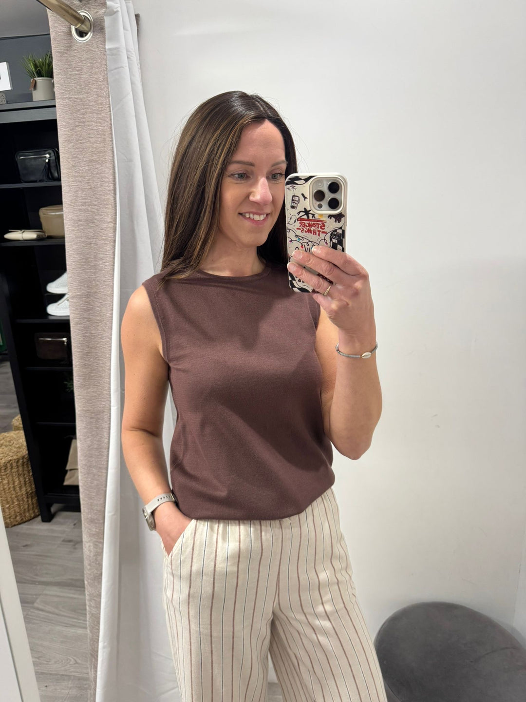 Morla Sleeveless Top - French Roast