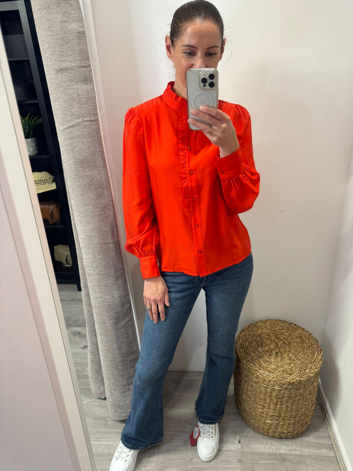 Karlani Shirt - Fiery Red