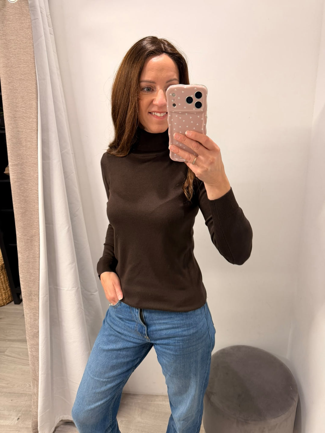 Luls Rollneck Jumper - Chocolate