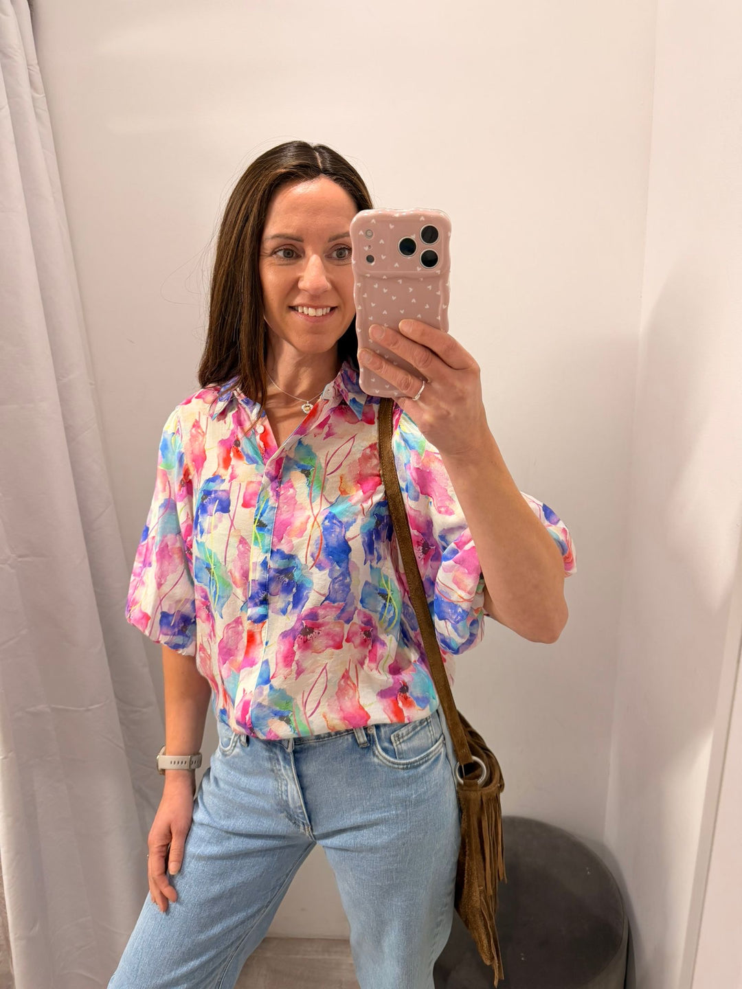 Elena Blouse - Watercolour Pink