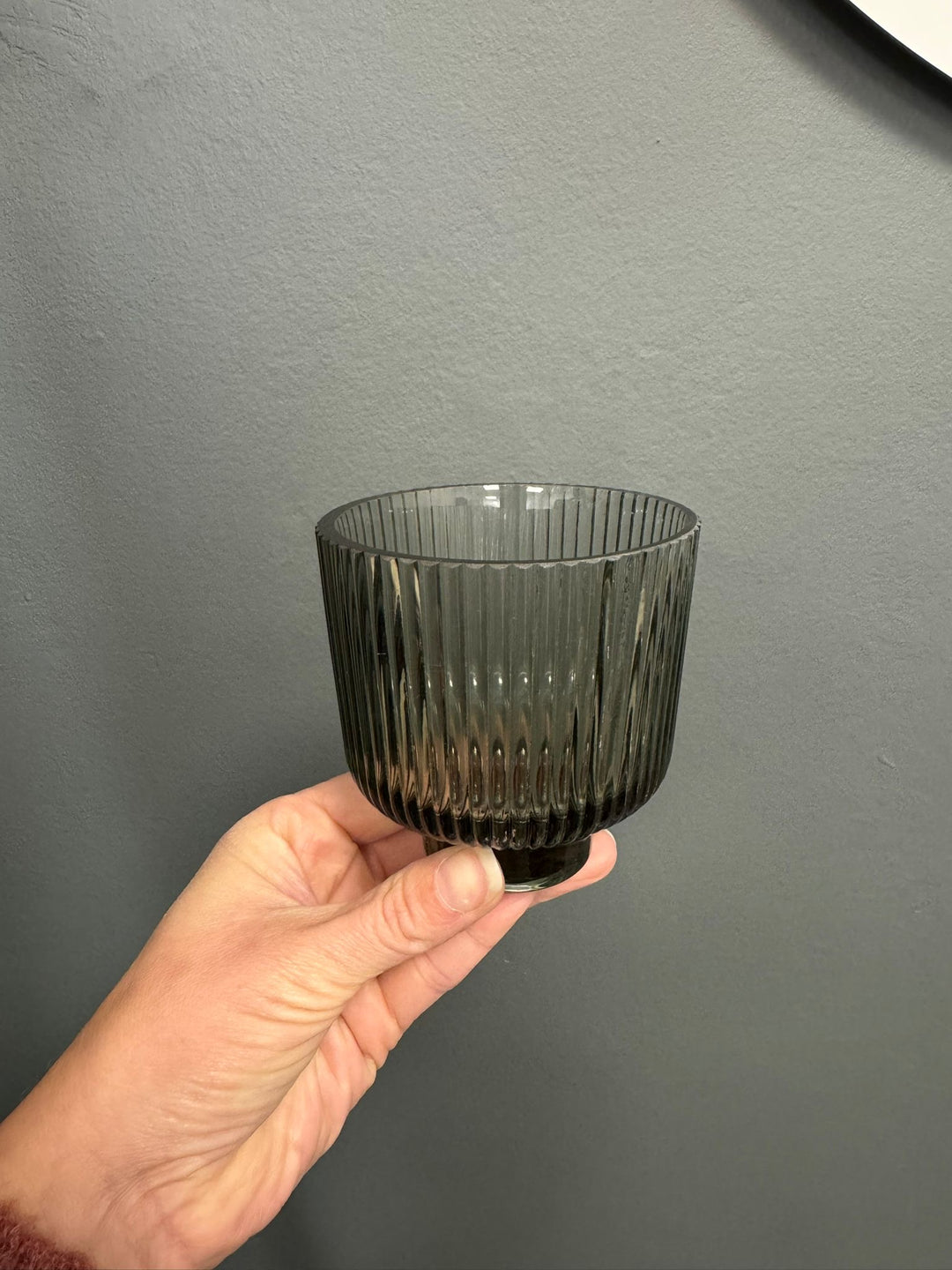 Ribbed Glass Dish