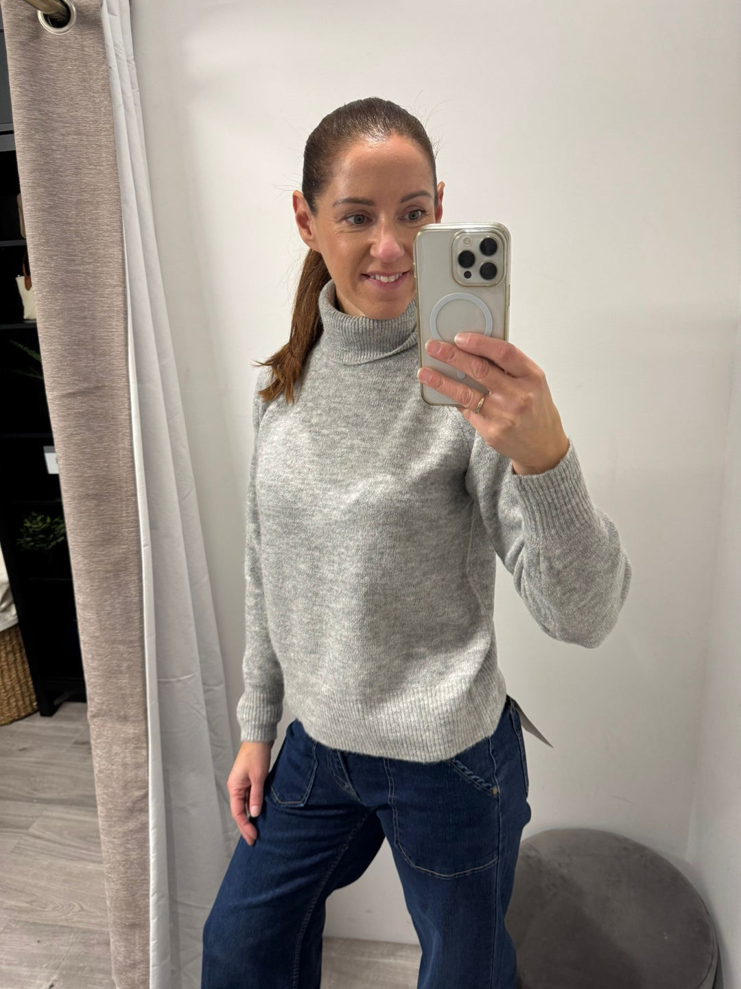 Monna Rollneck - Grey Melange