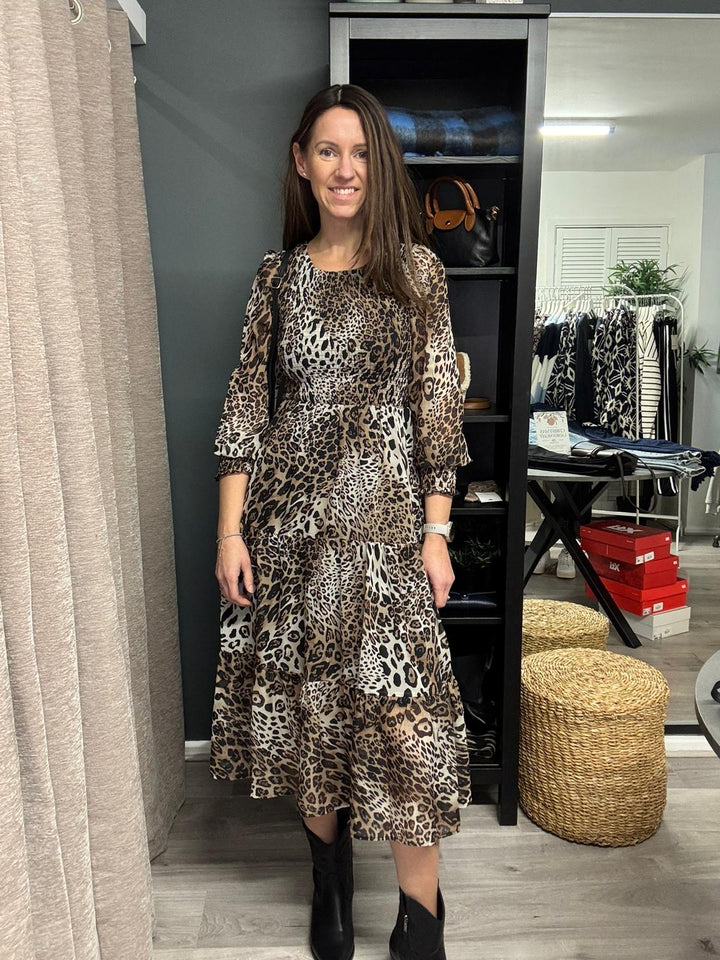 Eva Dress - Leopard Print