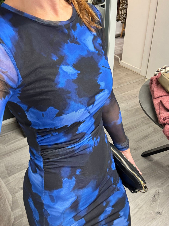 Paloma Mesh Dress - Soft Clouds