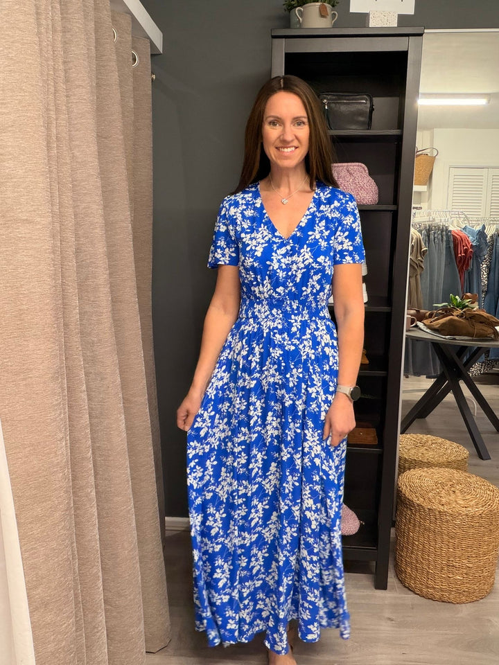 Ciara Maxi Dress - Blue Blossom