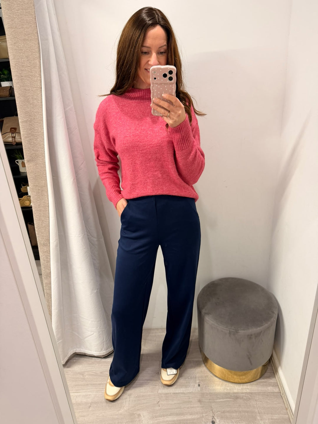 Kate Wide Pants - Maritime Blue