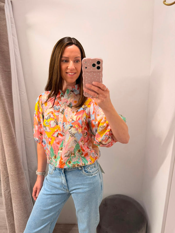 Elena Blouse - Sunset Posy